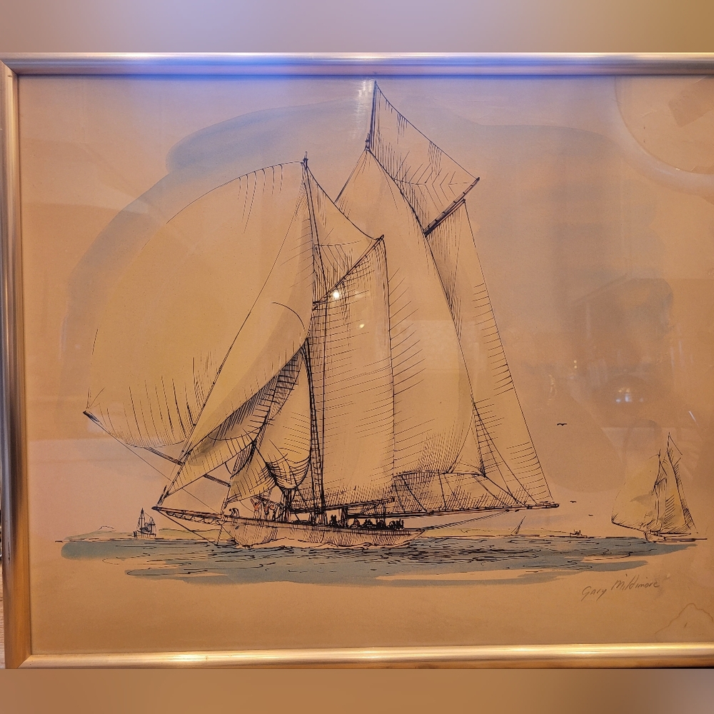 Gary Miltimore Artist Proof Boat Lithograph Signed